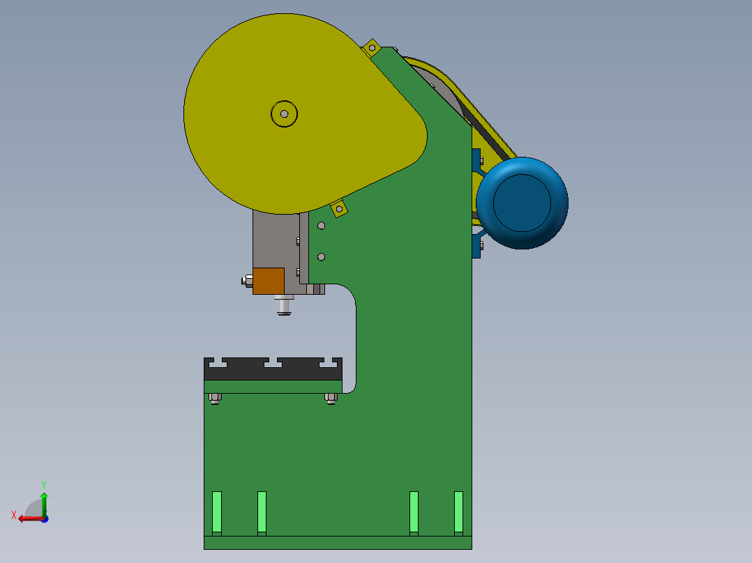 CY40-00小型冲压机床SW2016后视图