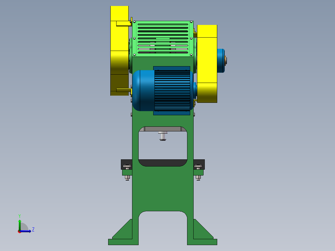 CY40-00小型冲压机床SW2016左视图