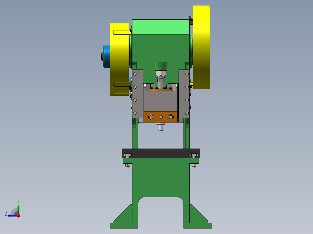 CY40-00小型冲压机床SW2016右视图