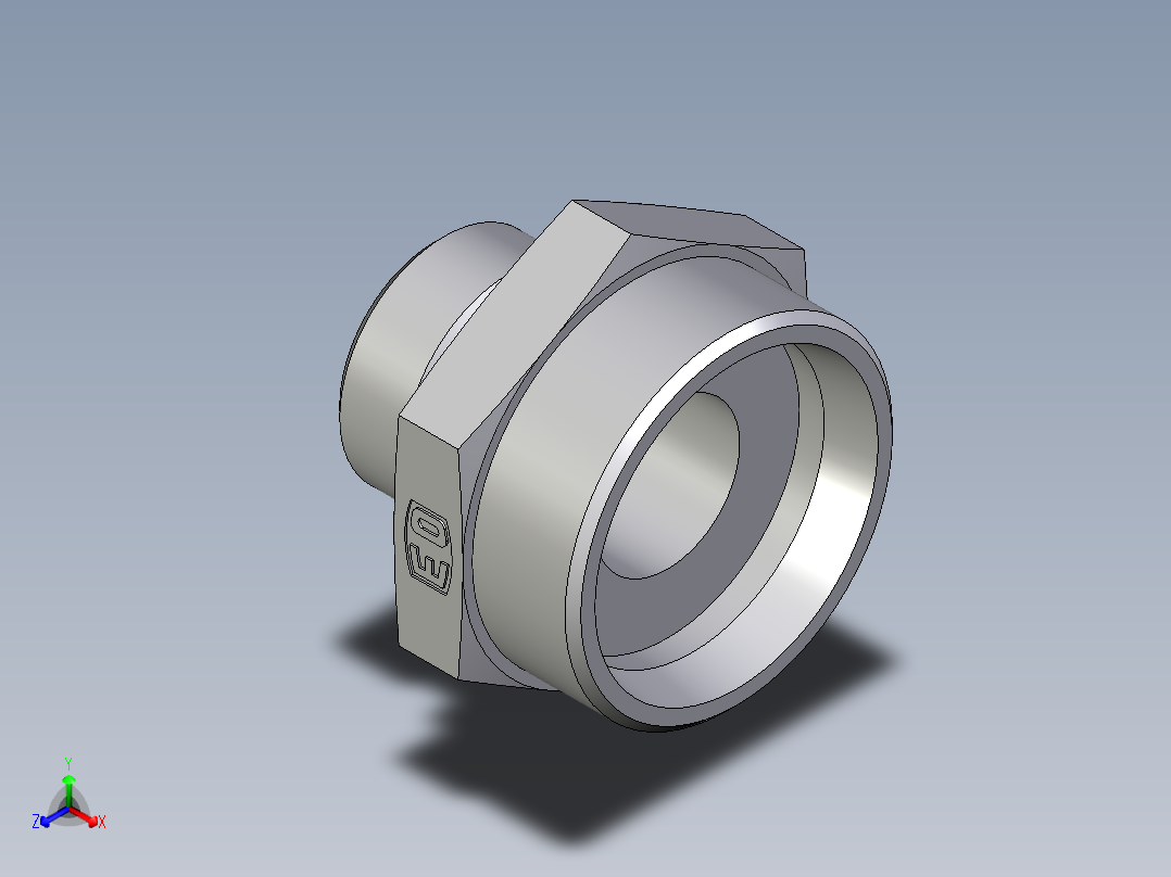 卡套式工业通用硬管接头EO_Male_Stud_connector_GE42LR171X (1)主视图