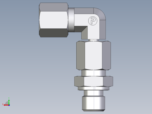 卡套式工业通用硬管接头EO_Assembled_adjustable_standpipe_elbow_EVW06SR71后视缩略图