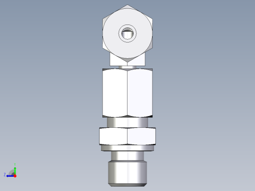 卡套式工业通用硬管接头EO_Assembled_adjustable_standpipe_elbow_EVW06SR71右视缩略图