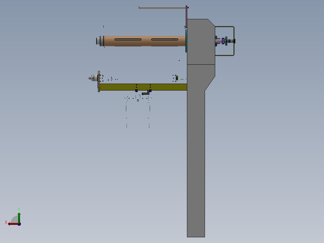全自动枕式包装机后视图