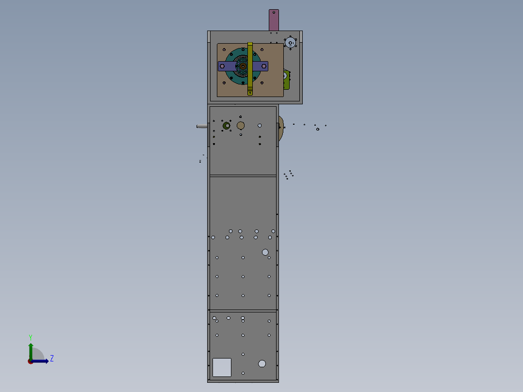 全自动枕式包装机左视图