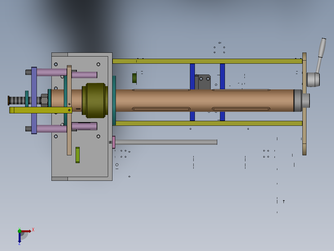 全自动枕式包装机俯视图