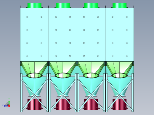 HR4-64组合式滤筒除尘器右视缩略图