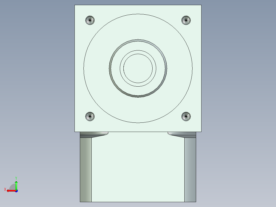 换向器PW70双轴-1 14-50-70-M4.stp后视图