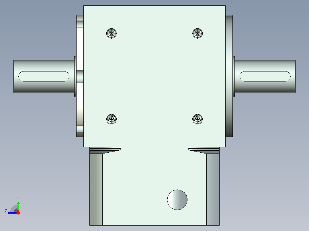 换向器PW70双轴-1 14-50-70-M4.stp右视图