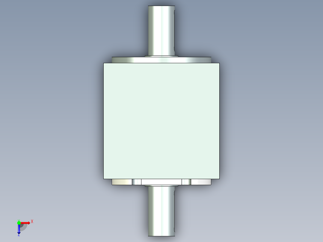 换向器PW70双轴-1 14-50-70-M4.stp俯视图