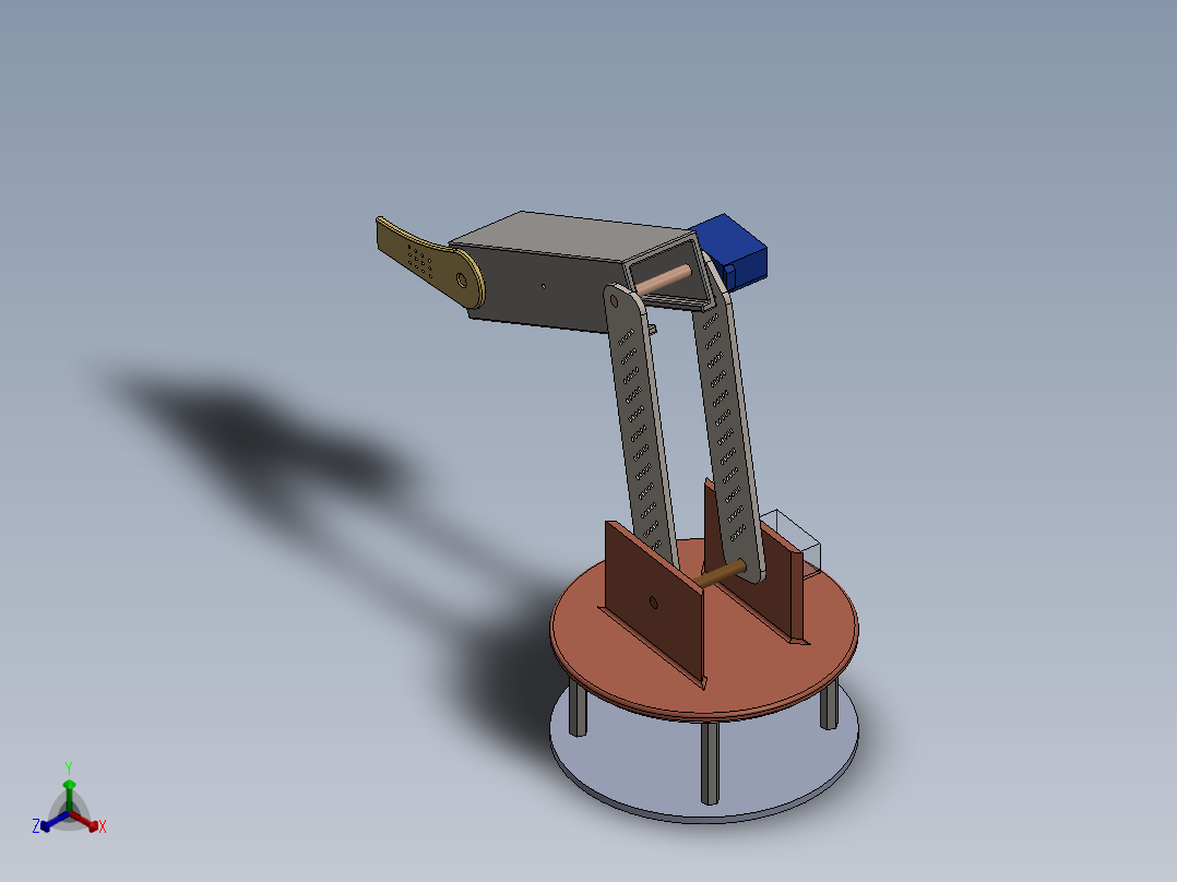 机械臂正等轴测图