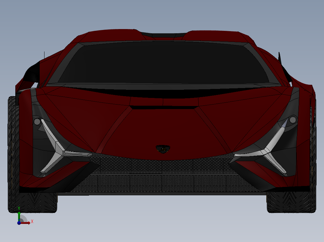 兰博基尼前视图