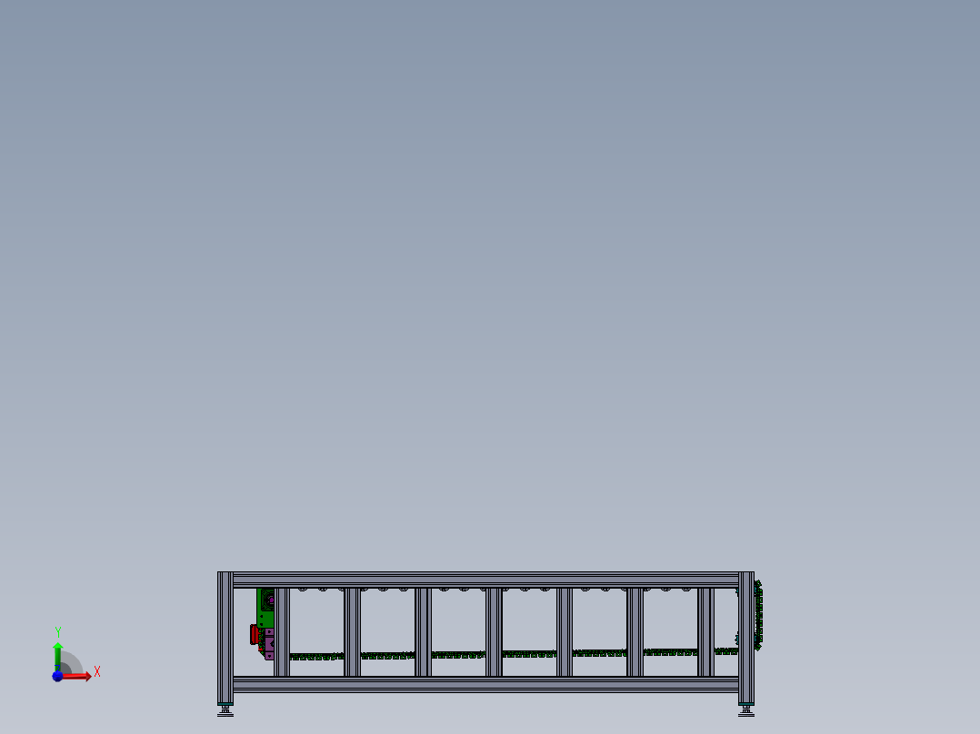 重载荷传输机sw18可编辑前视图