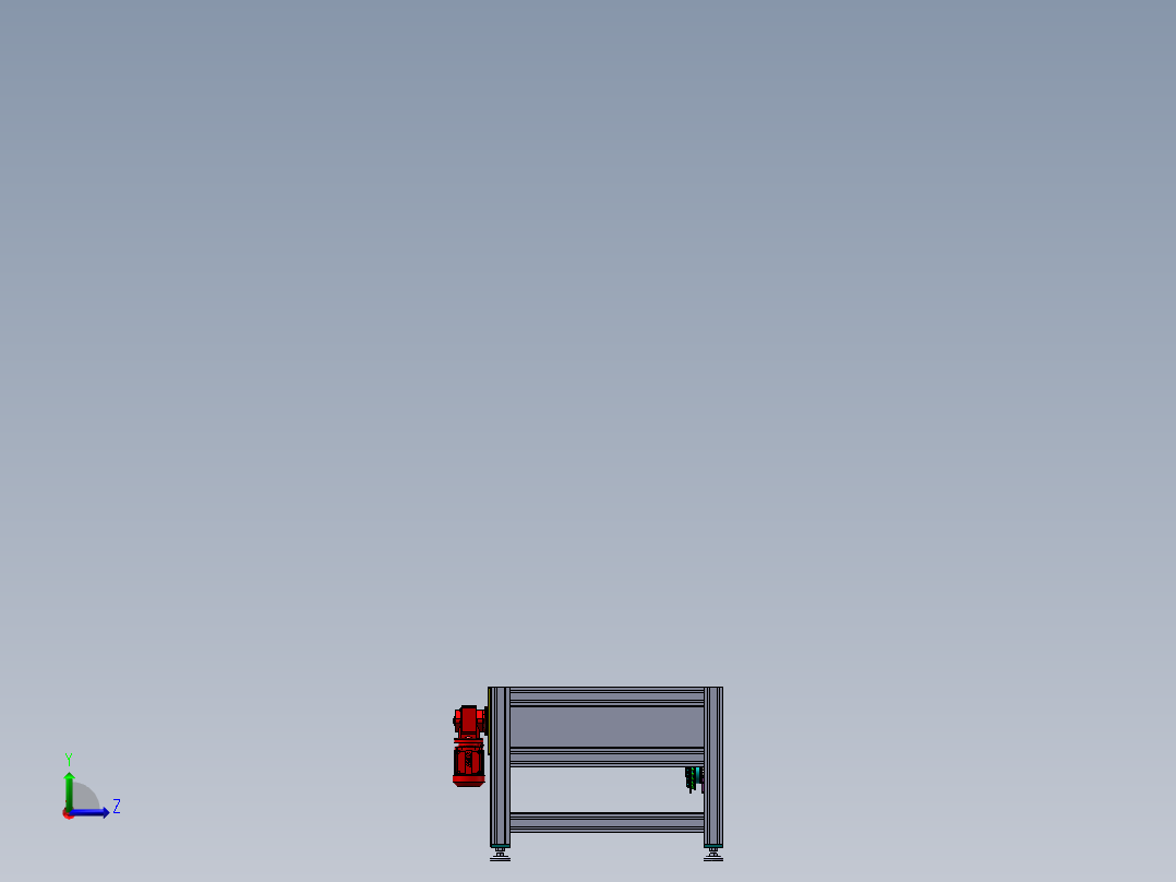 重载荷传输机sw18可编辑左视图