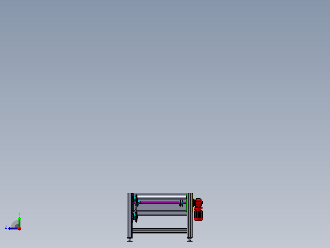 重载荷传输机sw18可编辑右视图