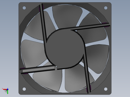 扇热风扇120mm后视缩略图