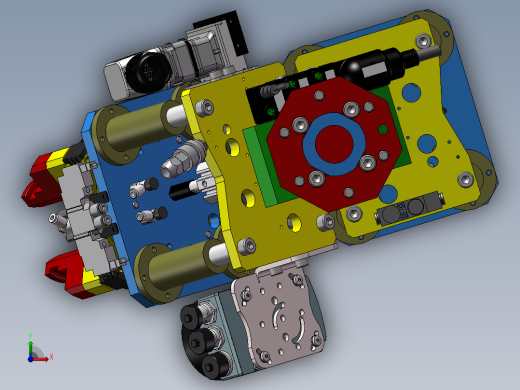 机械夹持器结构模型（需要特征识别）前视缩略图