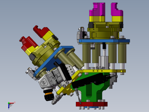 机械夹持器结构模型（需要特征识别）俯视缩略图