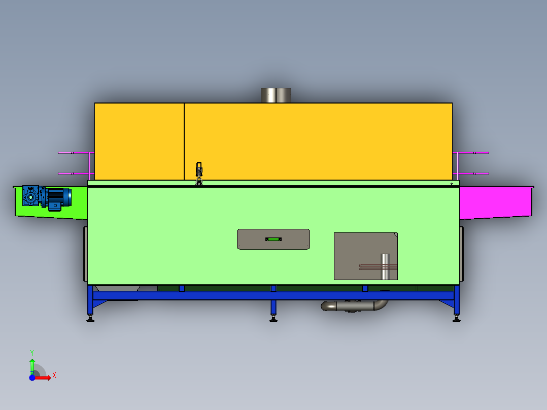 高压喷洗机设备前视图