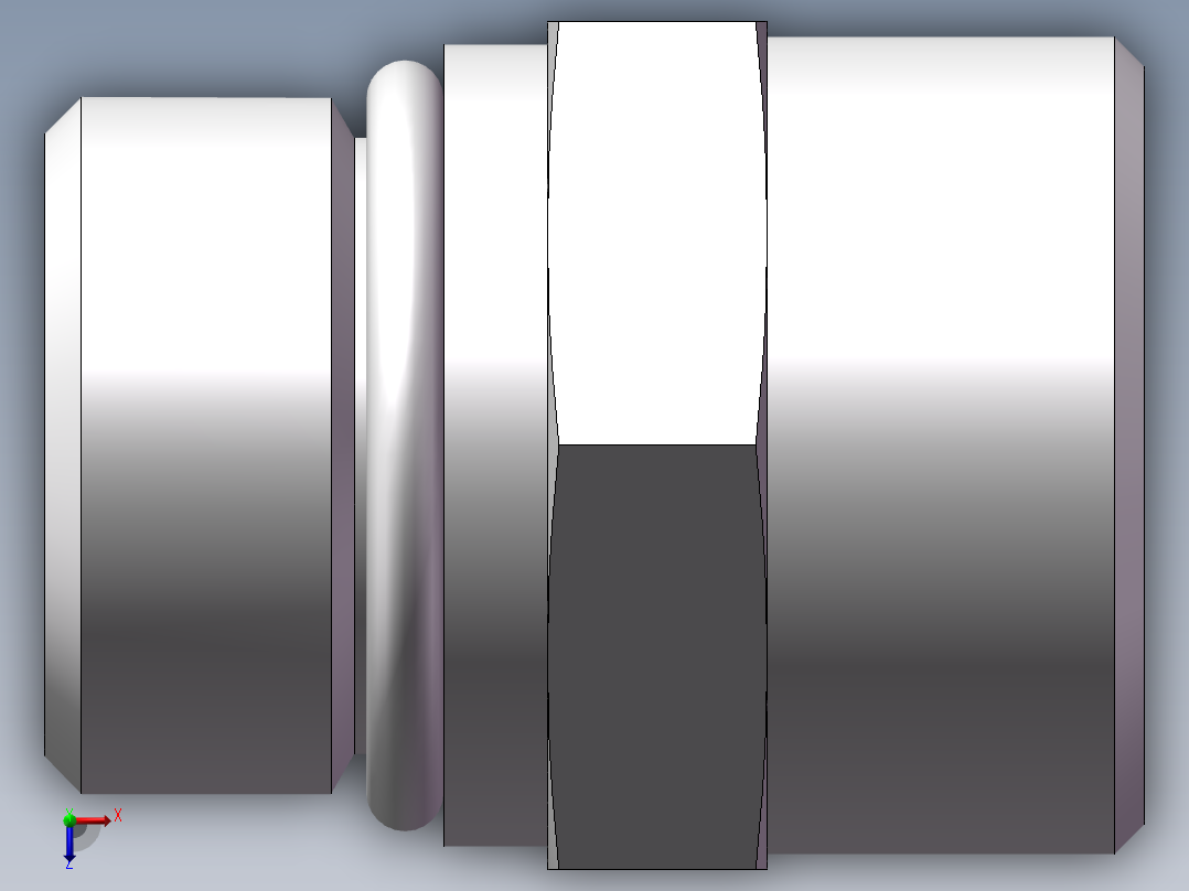 美制O圈密封接头、1CO-26-10俯视图
