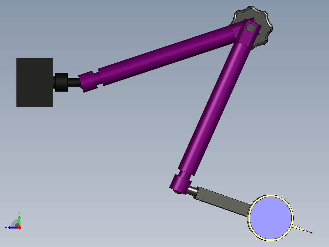 千分表，游标卡尺，GT右视图