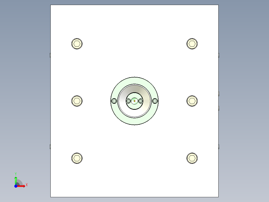 端盖注塑成型工艺及模具设计-含模流前视图