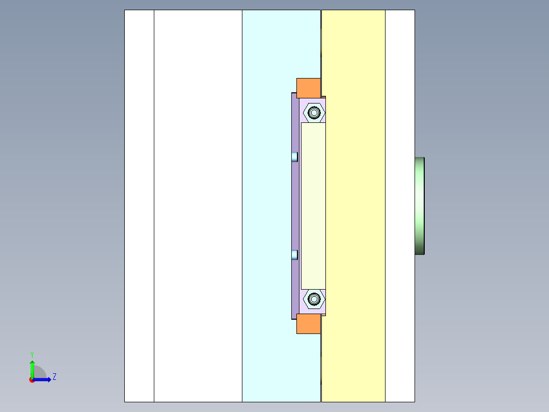端盖注塑成型工艺及模具设计-含模流左视图