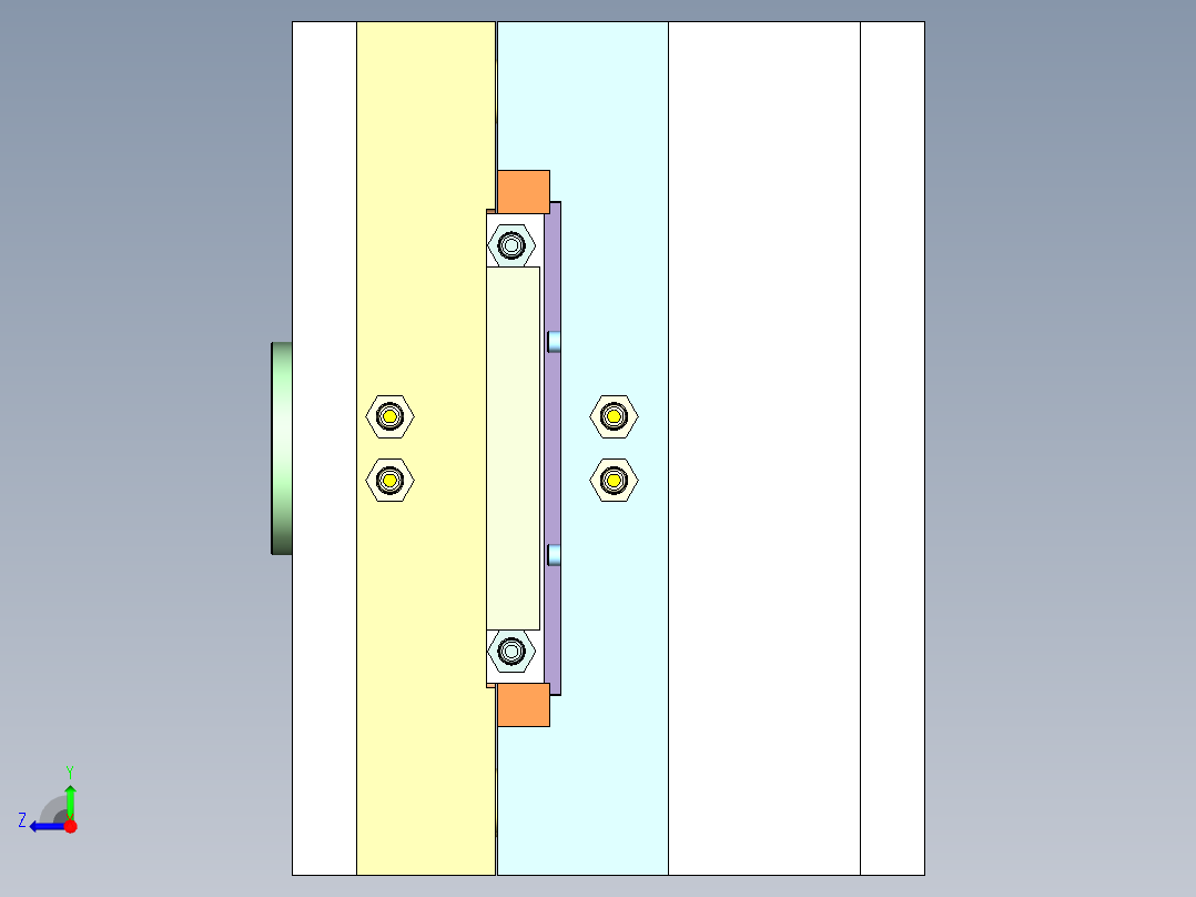 端盖注塑成型工艺及模具设计-含模流右视图