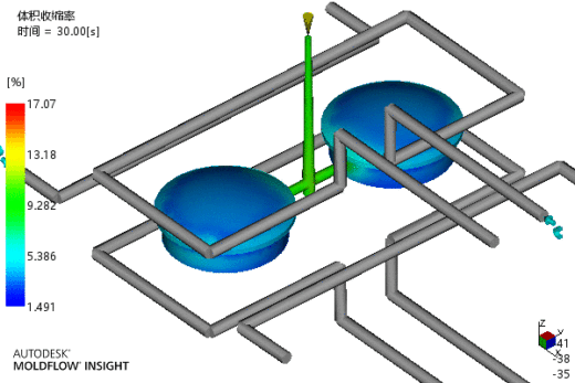 端盖注塑成型工艺及模具设计-含模流缩略图
