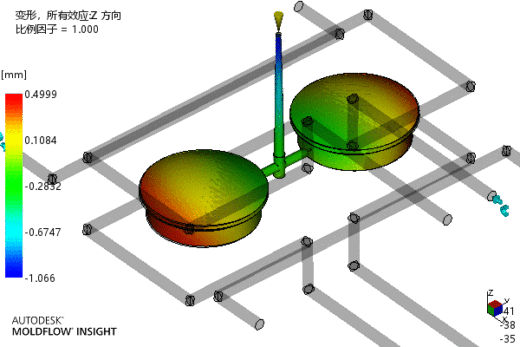 端盖注塑成型工艺及模具设计-含模流缩略图