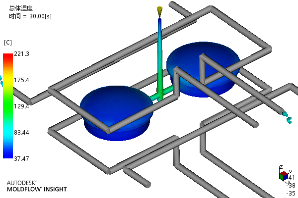 端盖注塑成型工艺及模具设计-含模流