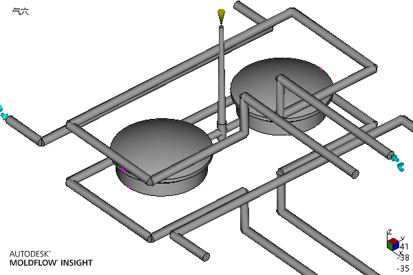 端盖注塑成型工艺及模具设计-含模流