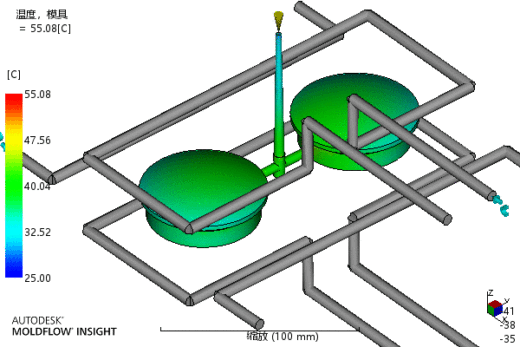 端盖注塑成型工艺及模具设计-含模流缩略图