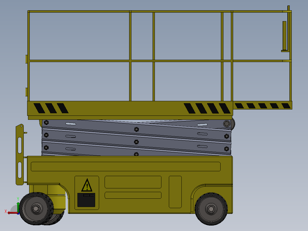 剪叉式升降机 、升降机(35)后视图