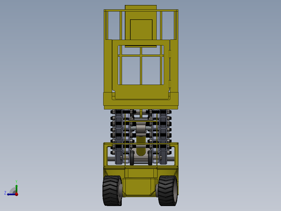 剪叉式升降机 、升降机(35)右视图