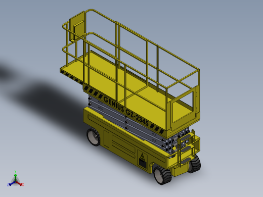 剪叉式升降机 、升降机(35)正等轴测缩略图