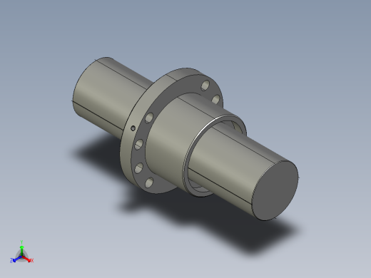 JF12520-5滚珠丝杆3D模型