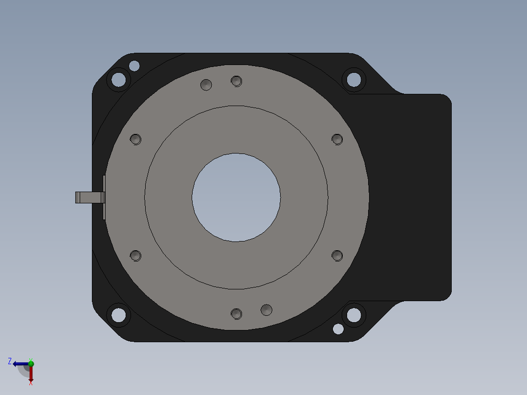 MD130-10-SV中空旋转台主视图