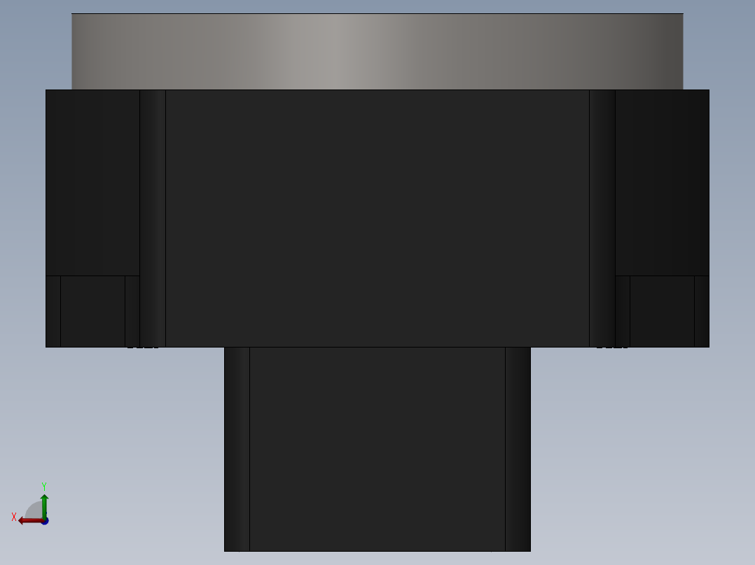 MD130-10-SV中空旋转台后视图