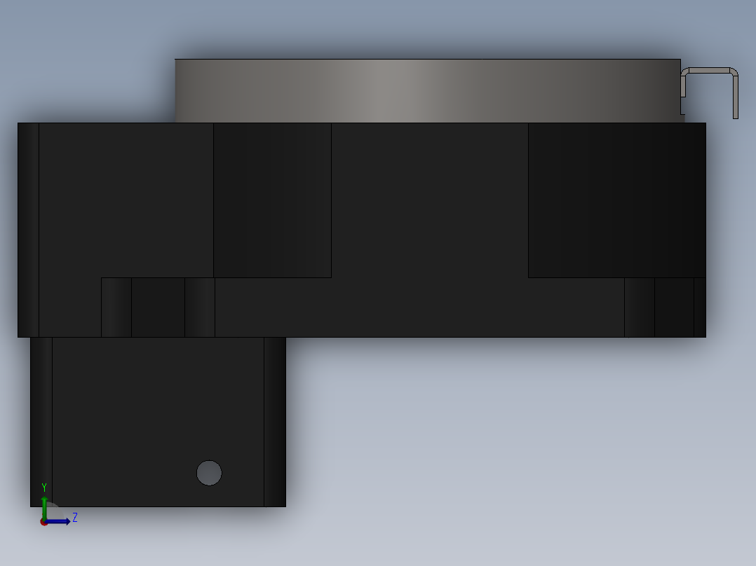 MD130-10-SV中空旋转台左视图