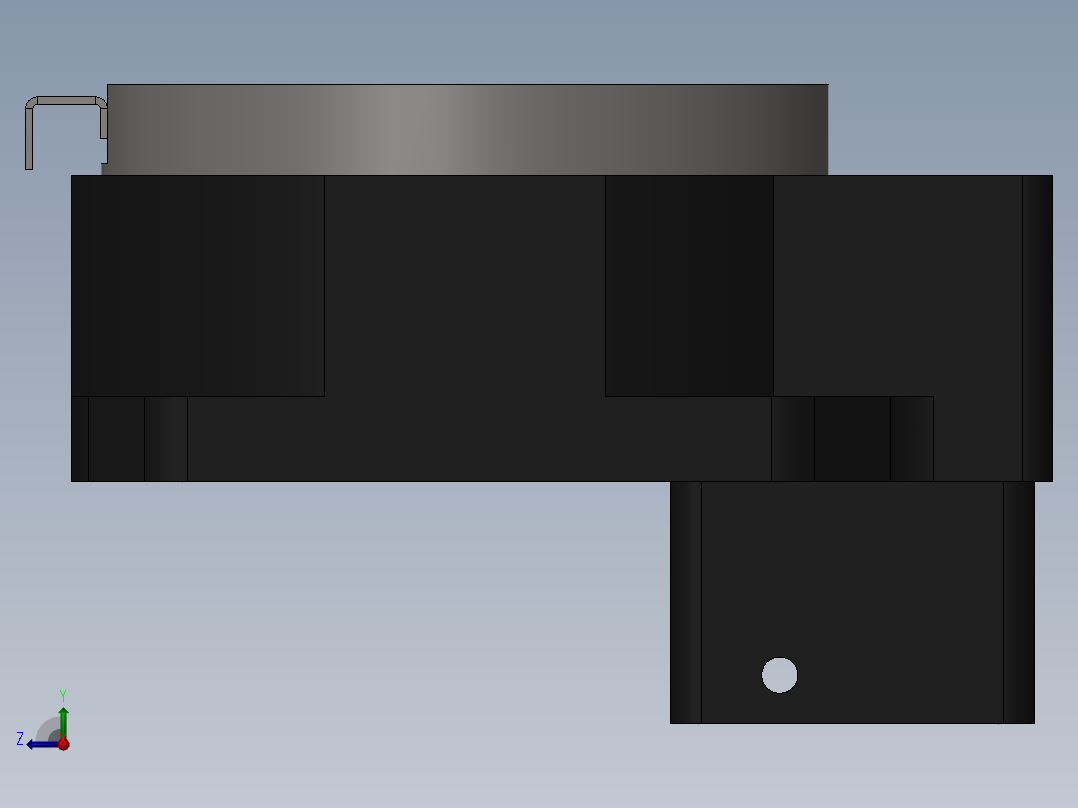 MD130-10-SV中空旋转台右视图
