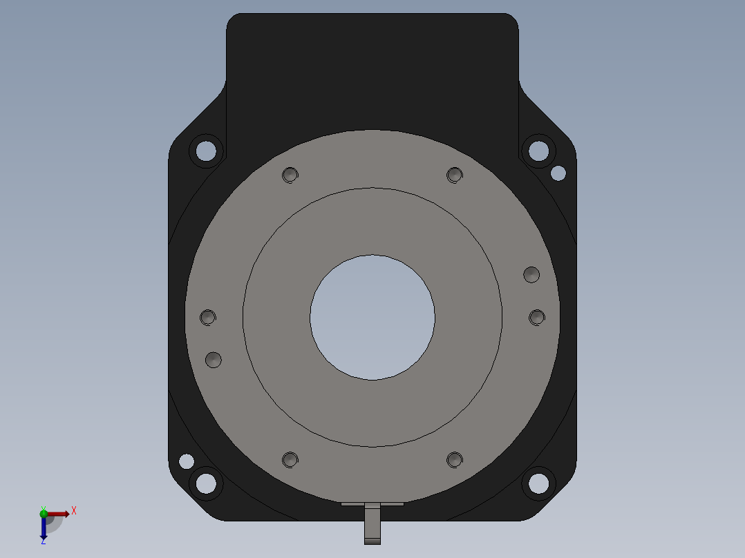 MD130-10-SV中空旋转台俯视图