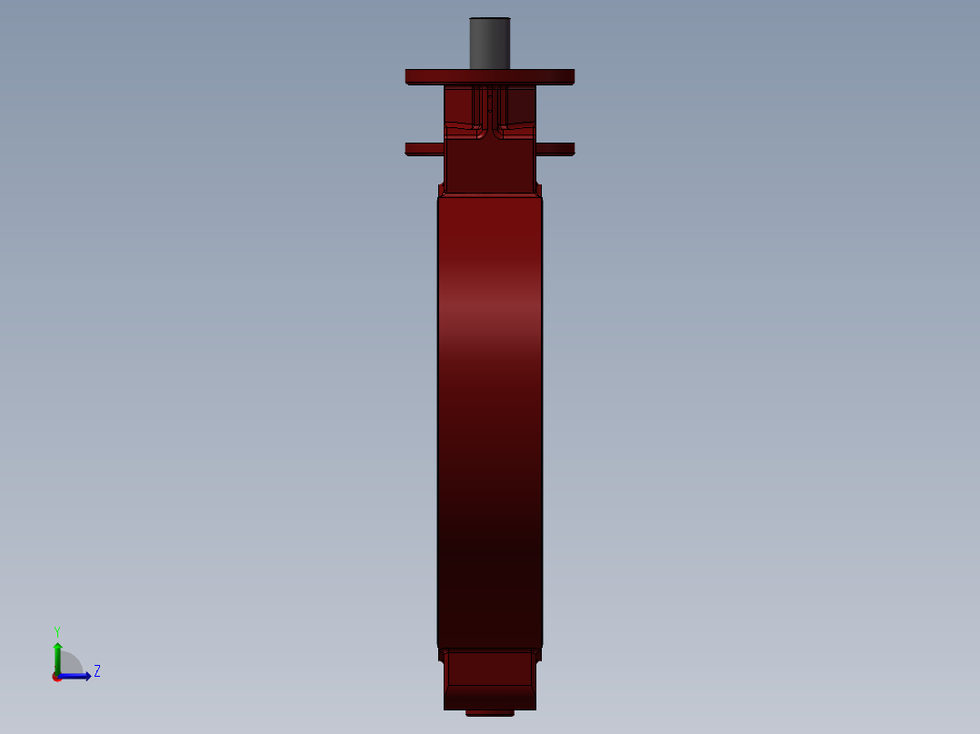 2款S30684 WAFER蝶阀模型左视图