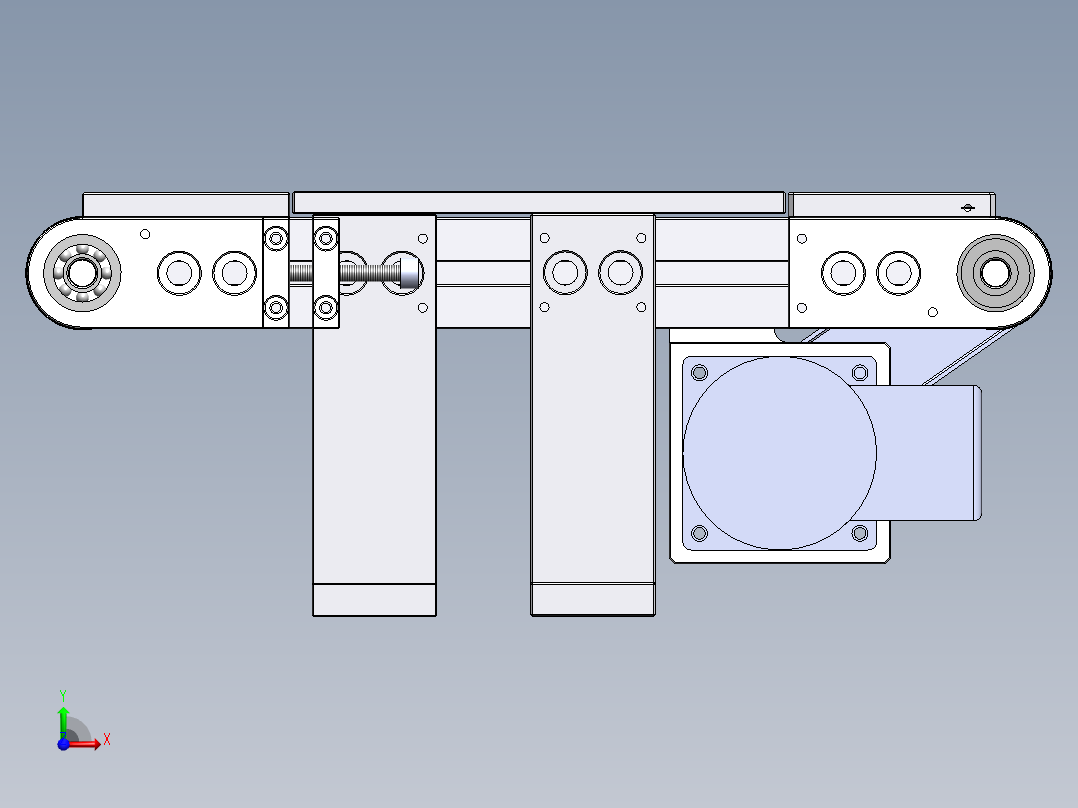 0.41米0.064米输送机机构前视图