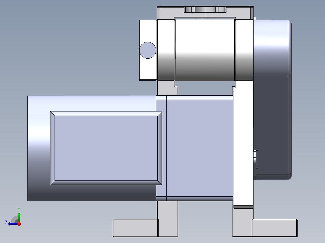 0.41米0.064米输送机机构右视图