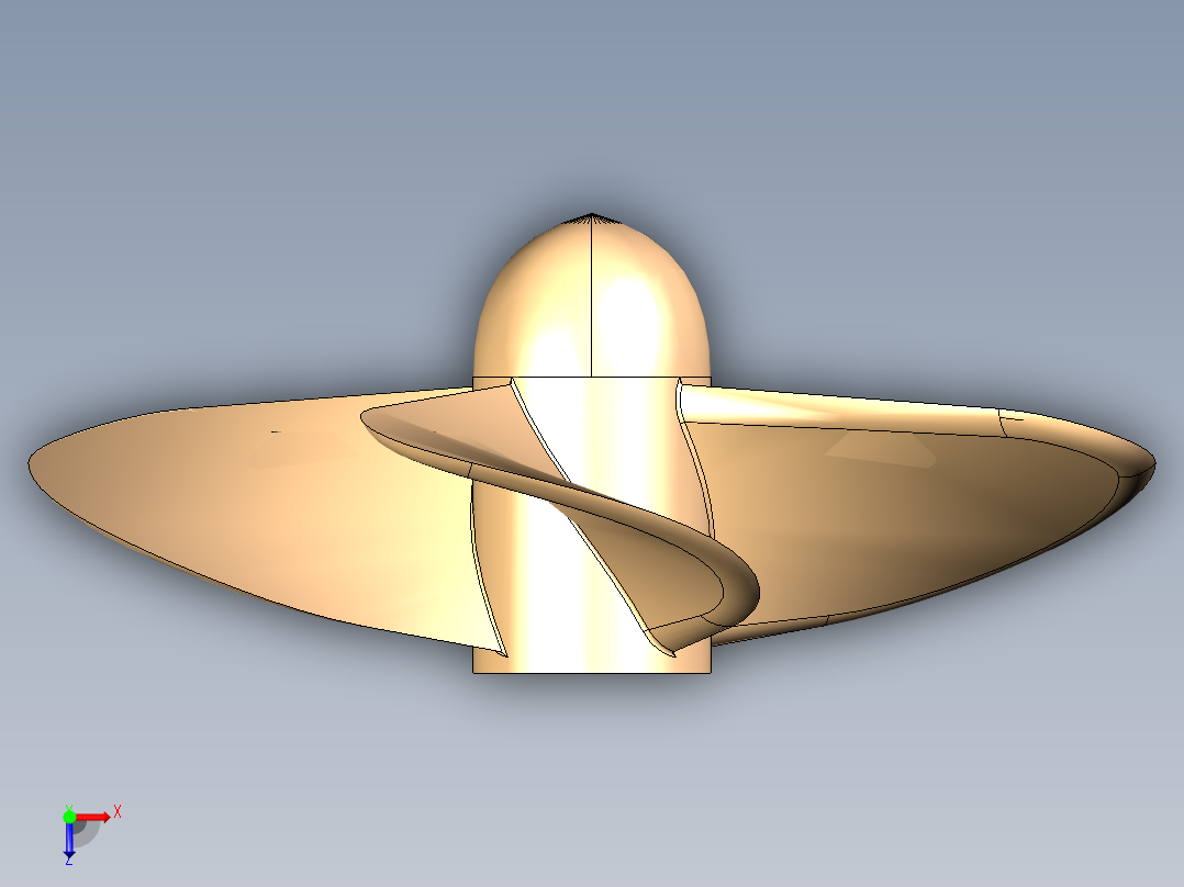 D2600推进器俯视图