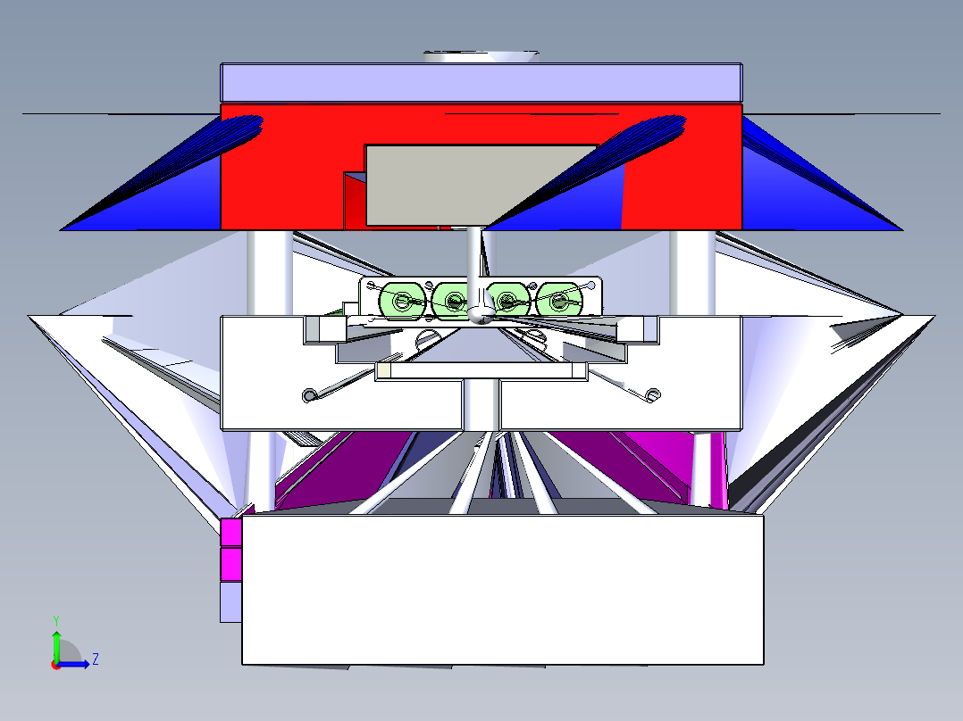 注塑模具左视图