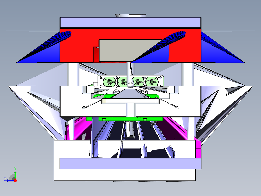 注塑模具右视图