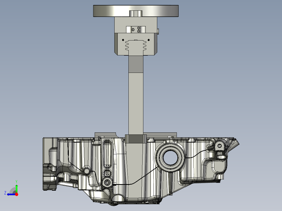 铝合金壳体抓手右视图