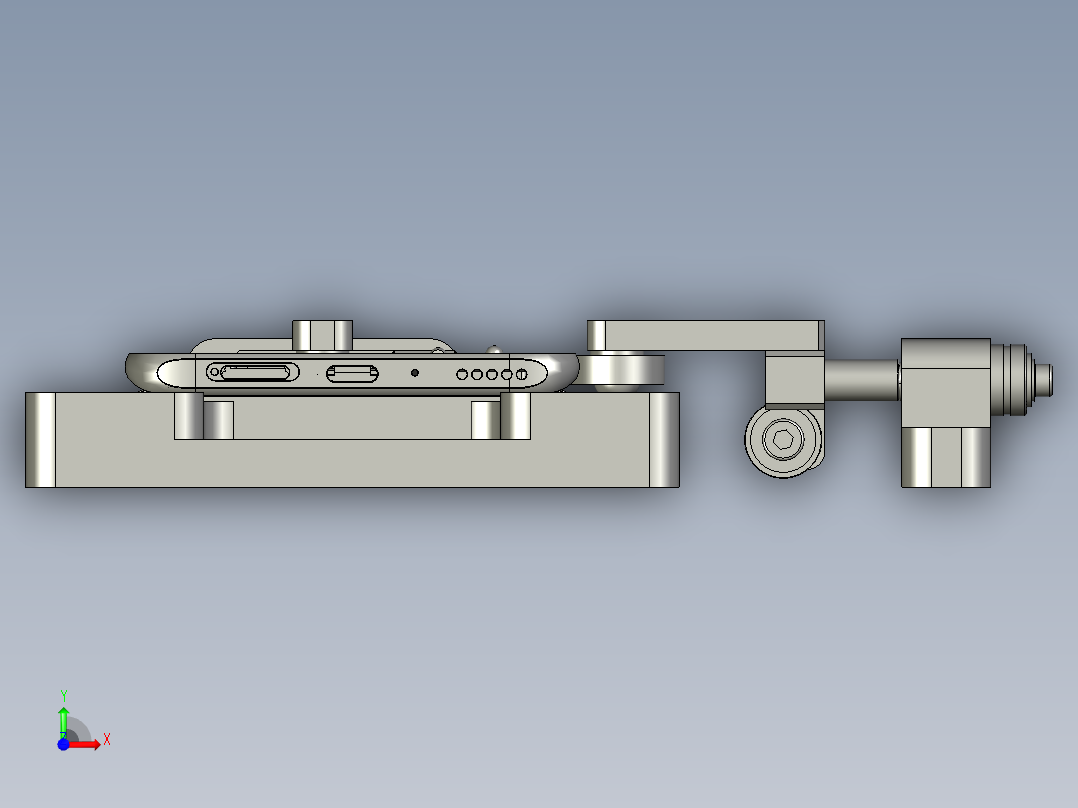 NB2001弹片焊接治具正面-装配体前视图