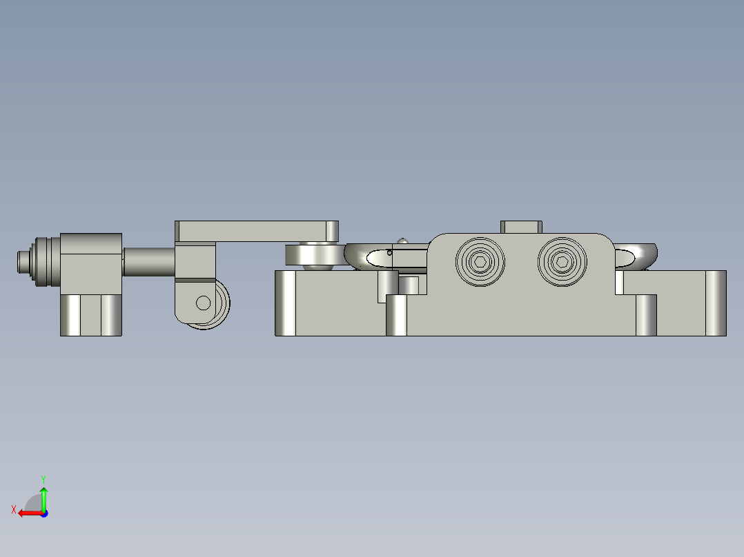 NB2001弹片焊接治具正面-装配体后视图